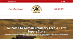 Desktop Screenshot of gilmancreamery.com